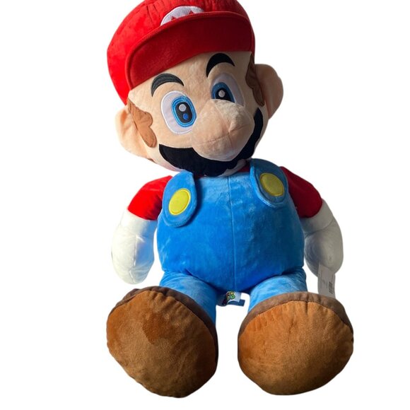 Super Mario Giant Plush Toy 2022 Nintendo Official Licensed Product 32" Red Hat - Picture 2 of 8